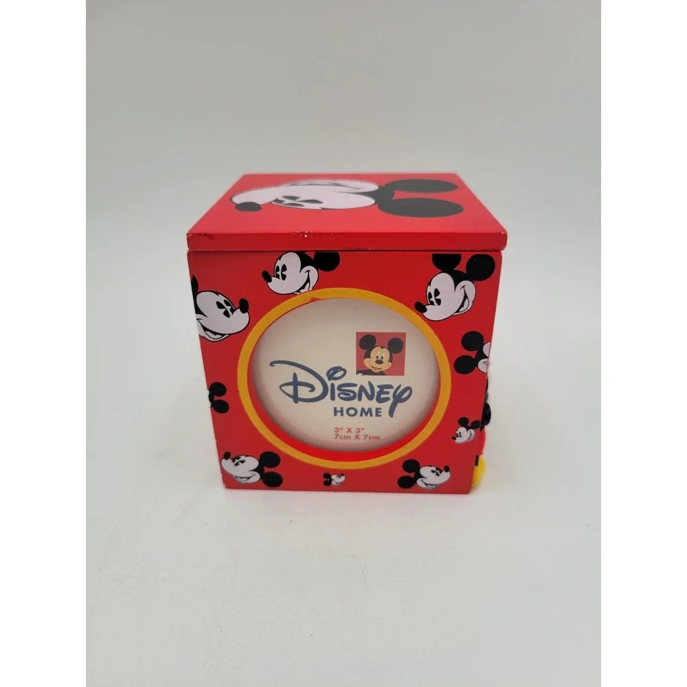 Enesco Disney Home Mickey Mouse Photo Cube and Trinket Storage Box